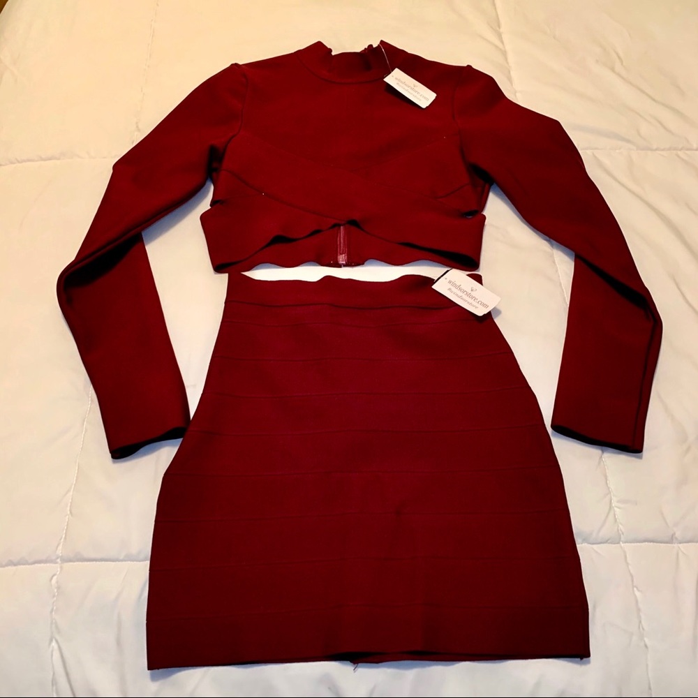 Windsor Two-Piece Long Sleeve Mini Dress